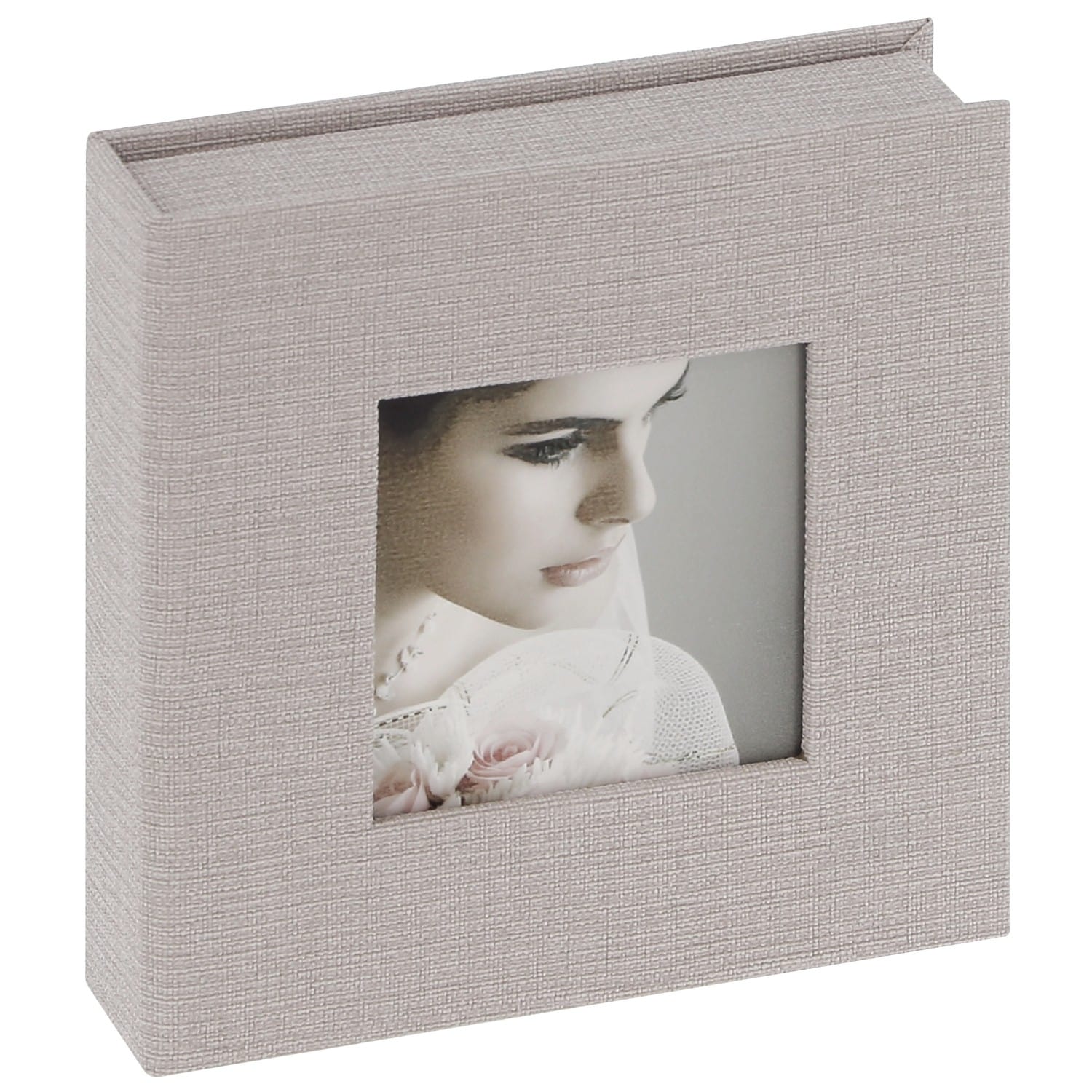 Boîte de rangement DEKNUDT pour clé USB & photos en tissu gris