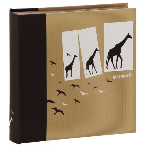 Traditionnel Greenearth4 - 100 pages kraft + feuillets cristal - 400 photos - Couverture Marron 30x30cm