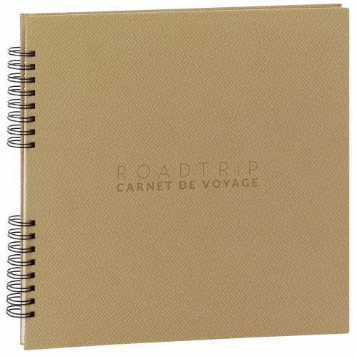 PANODIA - Carnet de voyage traditionnel MADAGASCAR - 60 pages ivoires - 300 photos - Couverture Marron 34.5x32.5cm