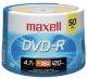 DVD-R MAXELL 4.7Go / 120min - Vitesse 16x - Tour de 50