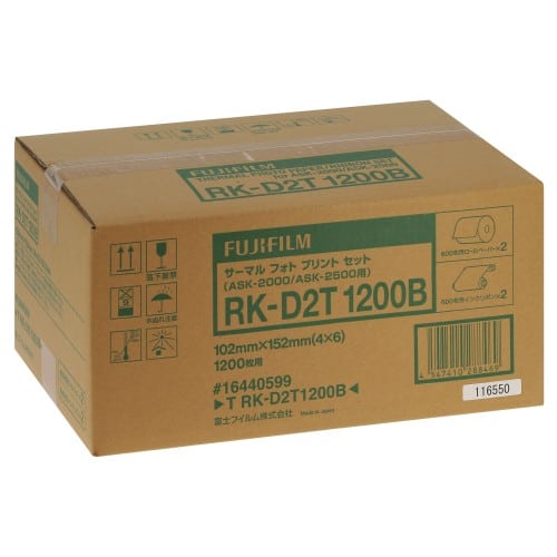 FUJI - Consommable thermique pour ASK-2000/2500 10x15cm - 2 x 600 tirages (RK-D2T1200B)