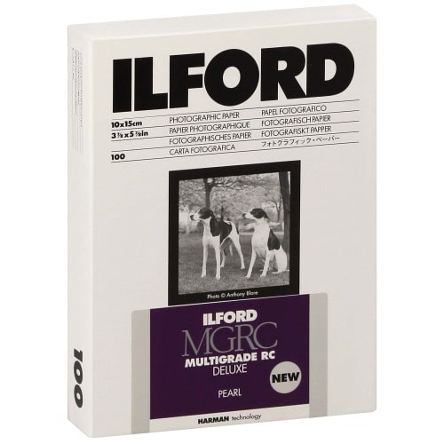 ILFORD - Papier argentique noir et blanc Multigrade MG V RC Perlé 44M (1180145) - 100 Feuilles - 10x15cm
