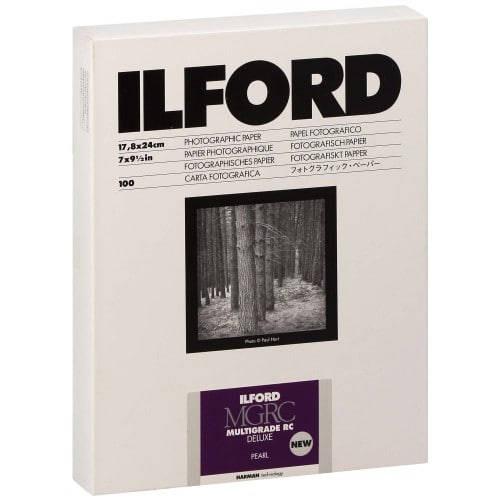 ILFORD - Papier argentique noir et blanc Multigrade MG V RC Perlé 44M (1180233) - 100 Feuilles - 17,8x24,0cm