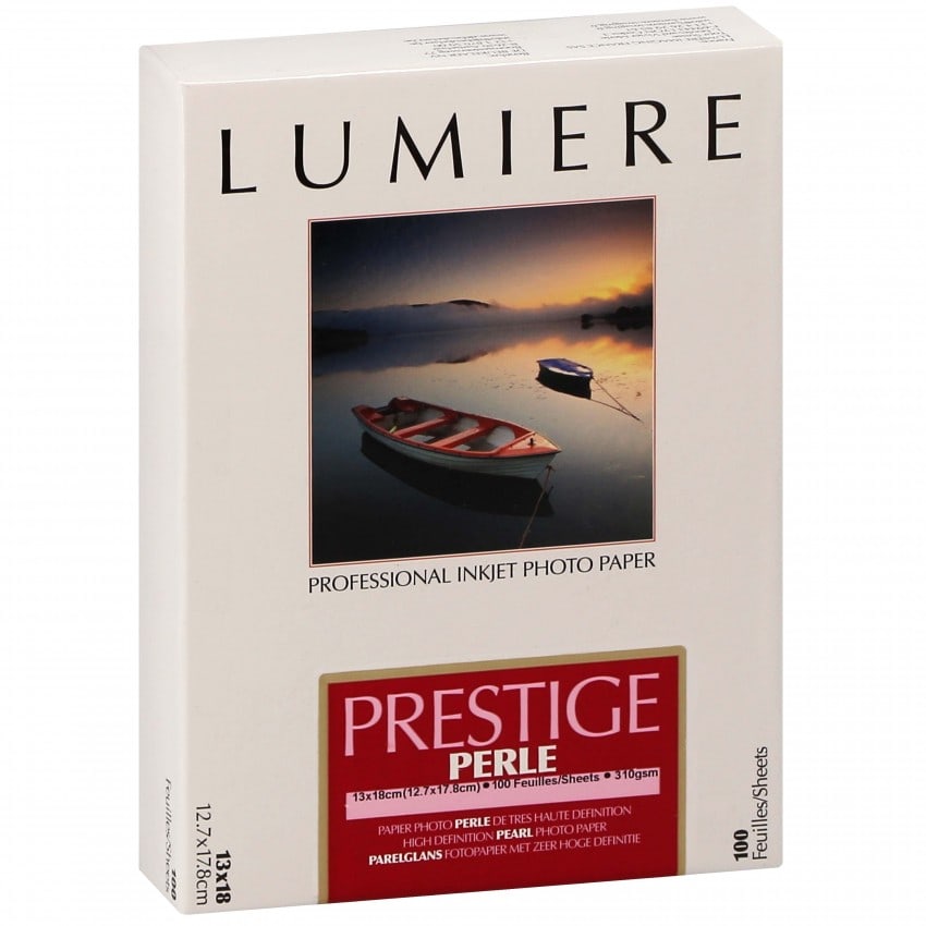 Papier jet d'encre LUMIERE LUMIERE PRESTIGE papier RC perlé 310g - 12,7x17,8cm - 100 feuilles