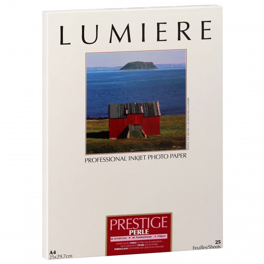 Papier jet d'encre LUMIERE LUMIERE PRESTIGE papier RC perlé 310g - A4 - 25 feuilles