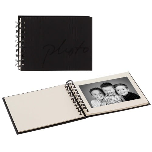 PANODIA - Mini album traditionnel MALO - 50 pages ivoires - 50 photos - Couverture Noire 19.5x14.5cm