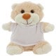 Peluche TECHNOTAPE "Ours" +  T-shirt blanc 100% polyester - Certifiée conforme aux normes de sécurité européenne - Hauteur 21cm