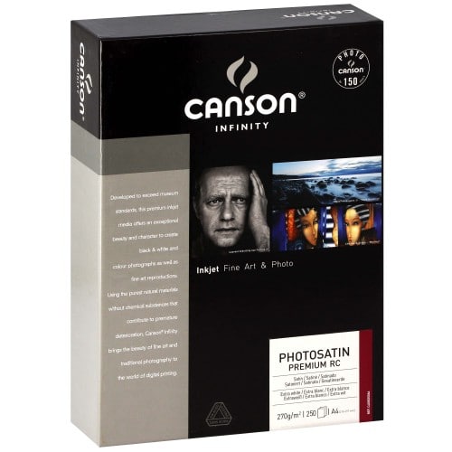 CANSON - Papier jet d'encre Infinity Photosatin Premium RC extra blanc 270g - A4 (21x29,7cm) - 250 feuilles