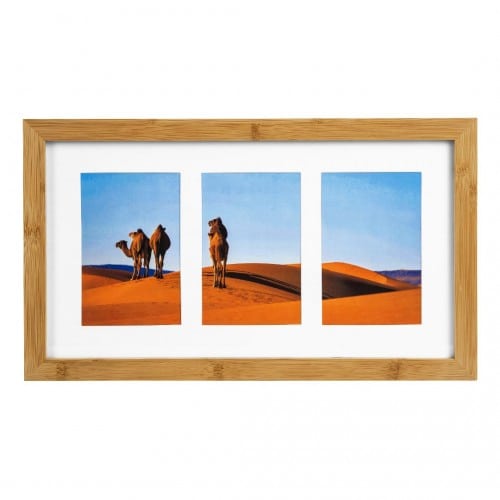 GOLDBUCH - Cadre photo multivues Bamboo 3 photos 10x15