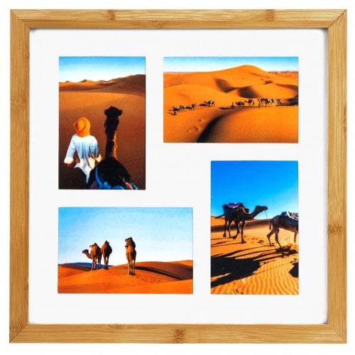 GOLDBUCH - Cadre photo multivues Bamboo 4 photos 10x15