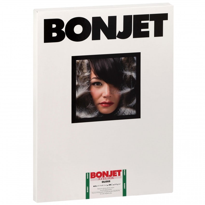 Papier jet d'encre BONJET BONJET ATELIER papier RC brillant 300g - A3+ - 30 feuilles