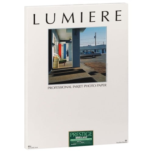 Papier jet d'encre LUMIERE LUMIERE PRESTIGE papier RC brillant 310g - A3+ - 25 feuilles