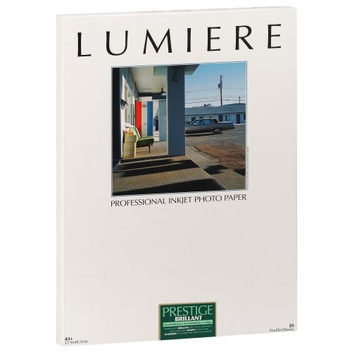LUMIERE - Papier jet d'encre PRESTIGE RC brillant 310g - A3+ (32,9x48,3cm) - 25 feuilles