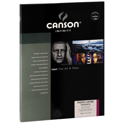CANSON - Papier jet d'encre Infinity Photolustré Premium RC extra blanc 310g - A2 (42x59,4cm) - 25 feuilles
