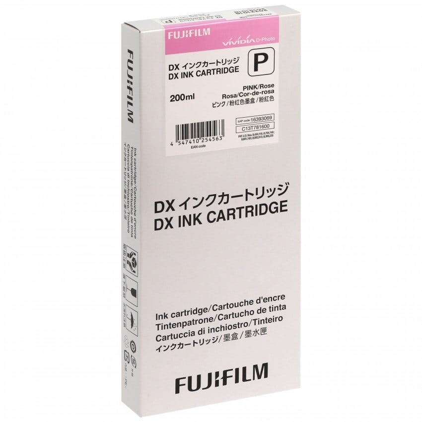 Cartouche d'encre FUJI Rose - Pour DX100 - 200ml