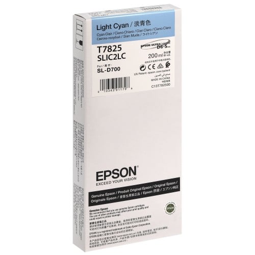 EPSON - Cartouche d'encre C13T782500 - Cyan Clair - Pour D700/D7