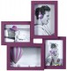 Cadre photo BRIO Pep's - Multivues PVC violet pour 4 photos (dont 2 en 10x15)