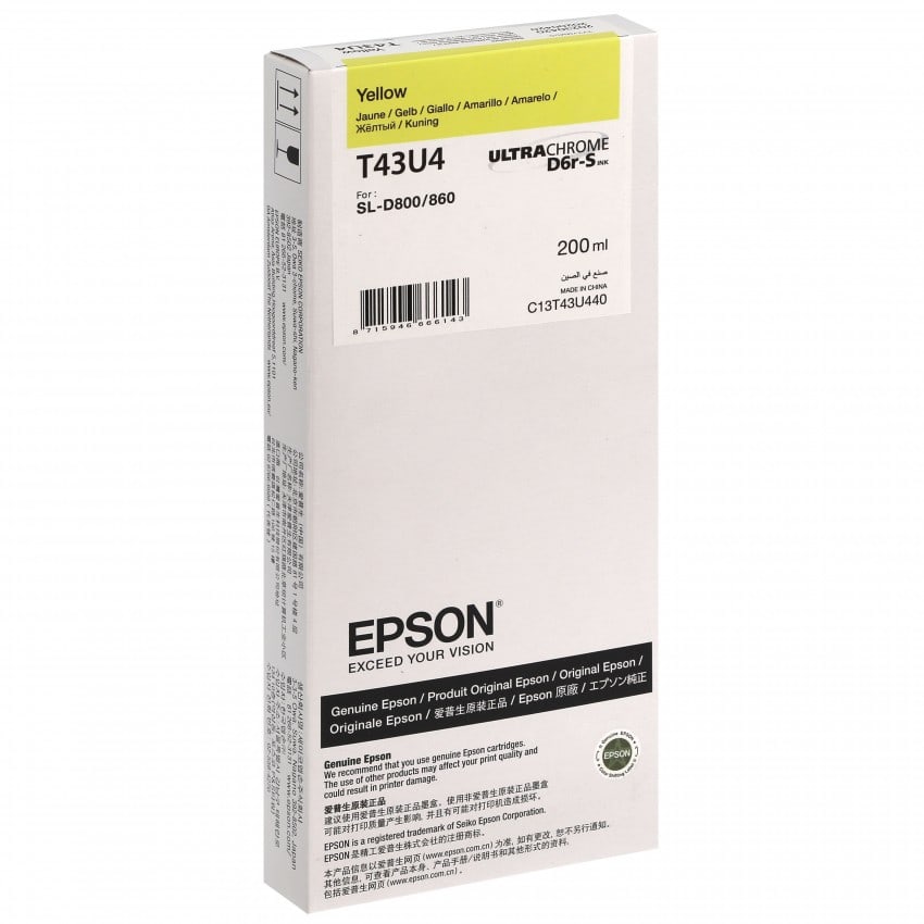 Epson SureLab encre jaune pour D800 (réf C13T43U440)
