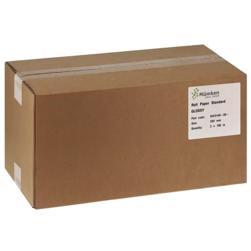 Papier jet d'encre NORITSU Standard brillant 250g pour D703 / D705 / D1005 / GREEN - 203mm x 100m - 2 rouleaux