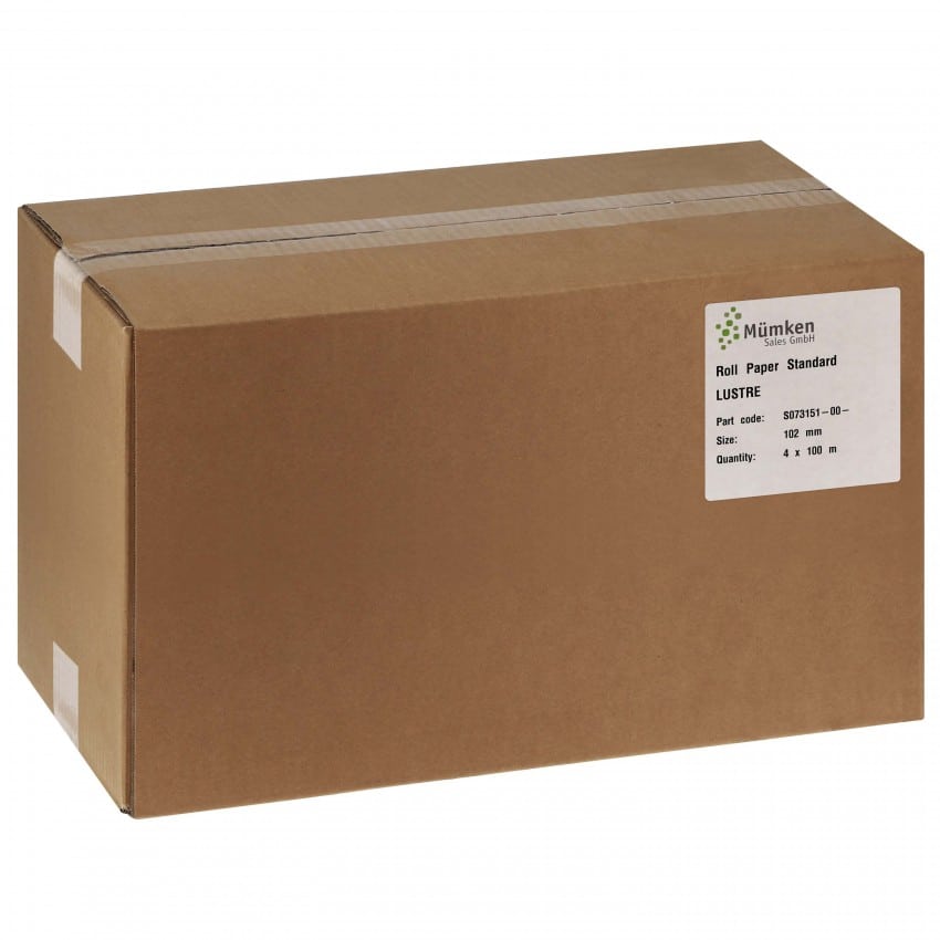 Papier jet d'encre NORITSU Standard lustré 250g pour D703 / D705 / D1005 / GREEN - 102mm x 100m - 4 rouleaux