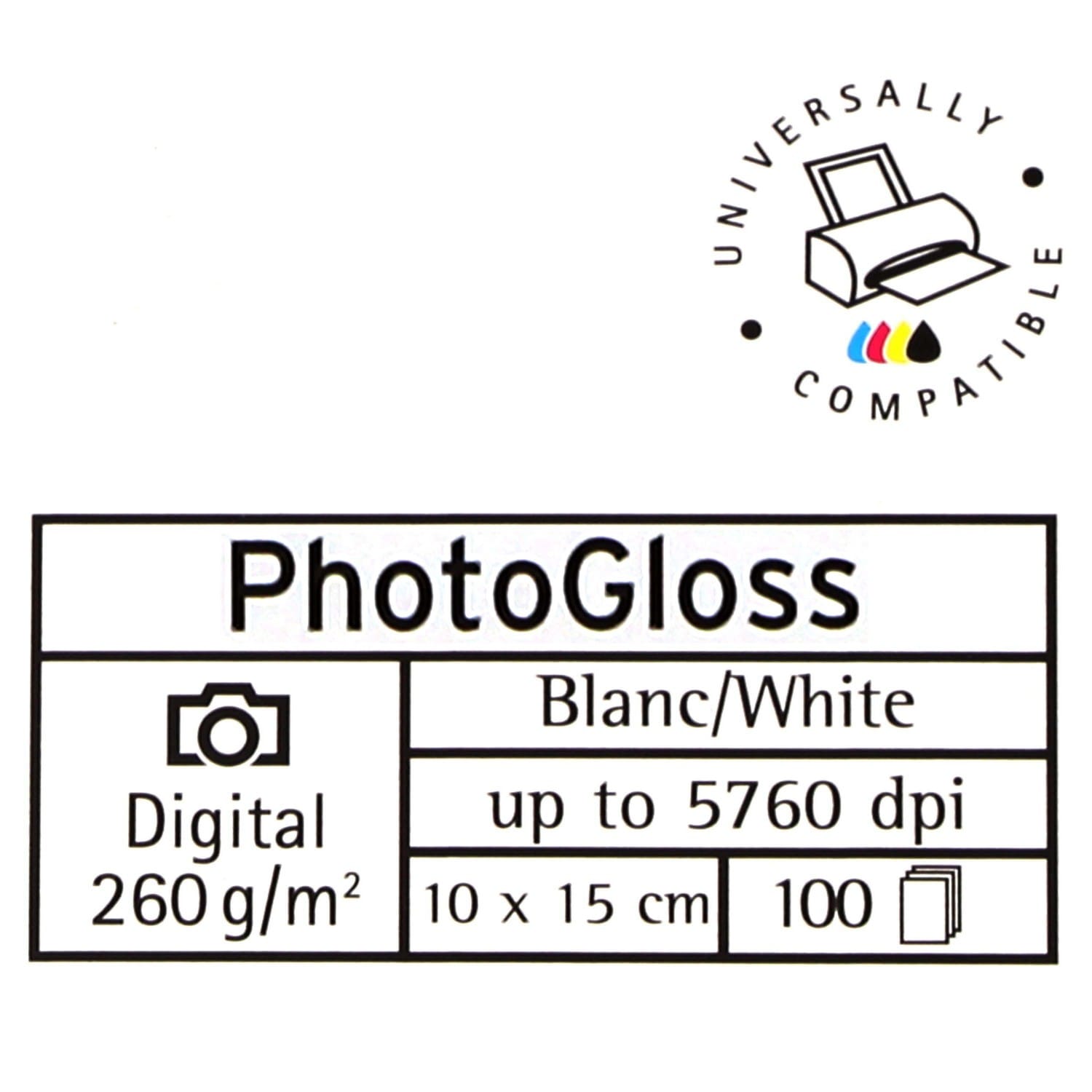 Papier jet d'encre CANSON PhotoGloss Digital 260g - A6 (10x15cm