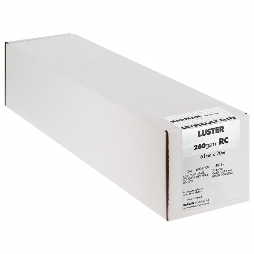 Papier jet d'encre KENTMERE Harman Crystal Jet Elite papier satin 260g - 24" (61cm) - 20m (6001609)