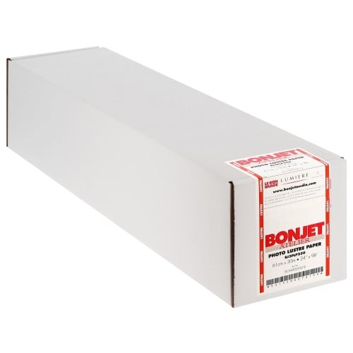 BONJET - Papier jet d'encre RC lustré 250g 24" (61cm x 30m)