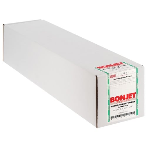 BONJET - Papier jet d'encre RC brillant 250g 24" (61cm x 30m)