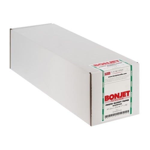 BONJET - Papier jet d'encre RC brillant 250g 17" (43,2cm x 30m)