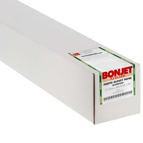 BONJET - Papier jet d'encre RC brillant 250g 44" (111,8cm x 30m)