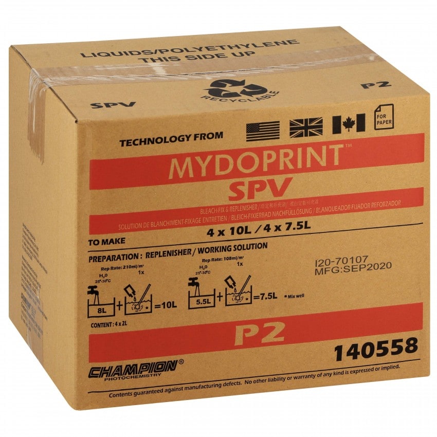 RA-4 CHAMPION et RA-4 PRO RT P2 Entretien Blanchiment Fixage (4x2L : pour 4x7,5L ou 4x10L) 140558 MYDOPRINT