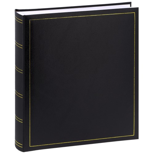 BREPOLS - Album photo traditionnel CLASSIC - 100 pages blanches + feuillets cristal - 500 photos - Couverture Noire 29x32cm