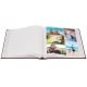 traditionnel CLASSIC - 100 pages blanches + feuillets cristal - 500 photos - Couverture Bordeaux 32x29cm - à l'unité