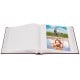 traditionnel CLASSIC - 100 pages blanches + feuillets cristal - 500 photos - Couverture Bordeaux 32x29cm - à l'unité