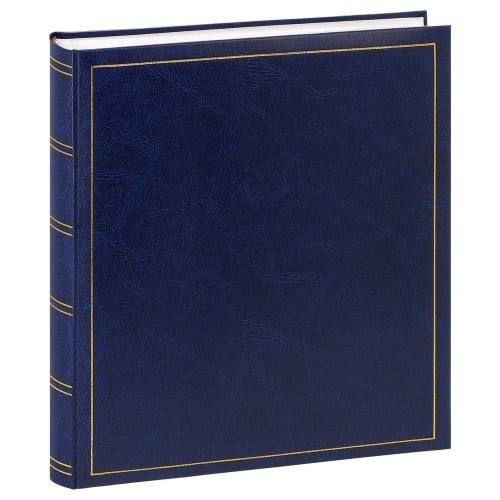 traditionnel CLASSIC - 100 pages blanches + feuillets cristal - 500 photos - Couverture Bleue 32x29cm - à l'unité