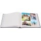 traditionnel CLASSIC - 100 pages blanches + feuillets cristal - 500 photos - Couverture Bleue 32x29cm - à l'unité