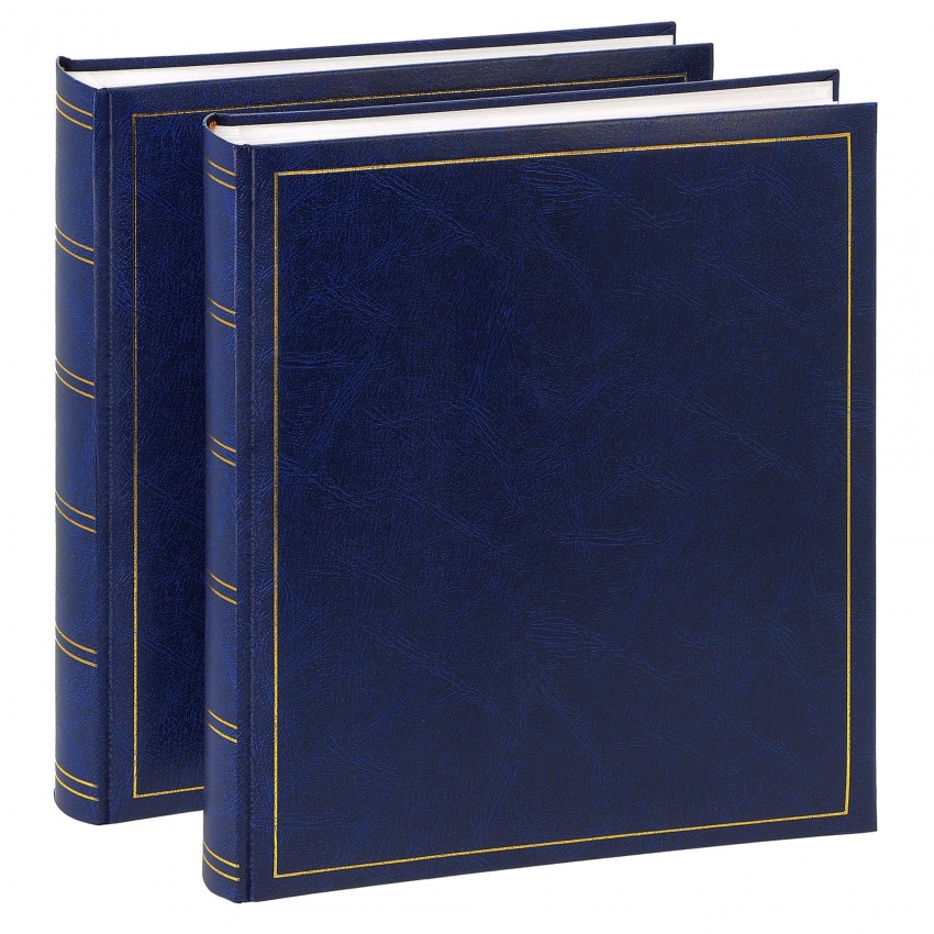 Brepols Jumbo – 2 Album Foto Tradizionali 100 Pagine, Per 500 Foto 10x15, Copertina Finto Cuoio Nero