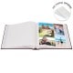 traditionnel JUMBO - 100 pages blanches + feuillets cristal - 500 photos - Couverture Bordeaux 32x29cm - Lot de 2