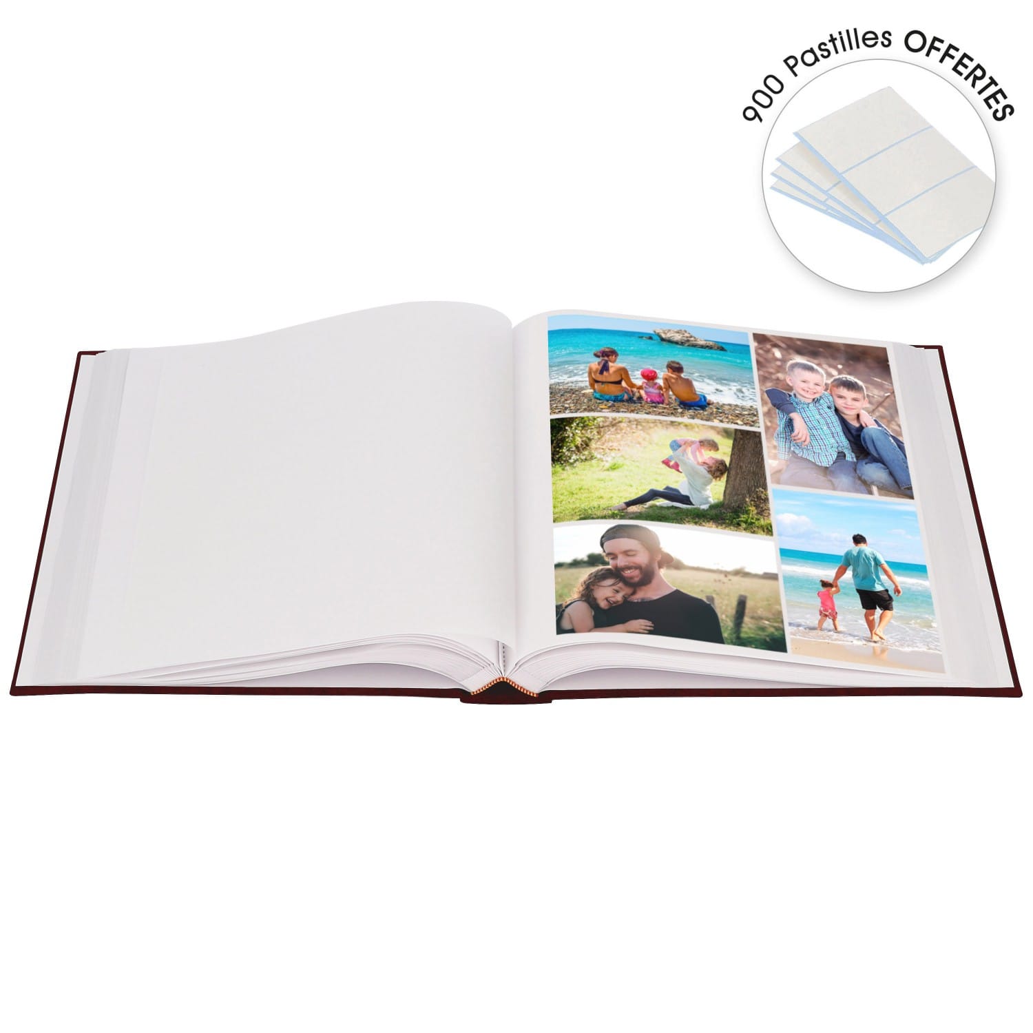 ALBUM TRADITIONNEL BILOBA, 100 PG BLANCHES POUR 500 PHOTOS - BREPOLS - -  Place des Libraires