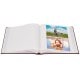 traditionnel JUMBO - 100 pages blanches + feuillets cristal - 500 photos - Couverture Bordeaux 32x29cm - Lot de 2