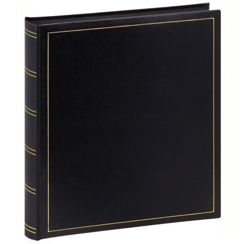 BREPOLS - Album photo traditionnel TURBO LINE - 100 pages noires + feuillets cristal - 500 photos - Couverture Noire 29x32cm