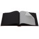 traditionnel TURBO LINE - 100 pages noires + feuillets cristal - 500 photos - Couverture Coloris Bordeaux 29x32cm - à l'unité