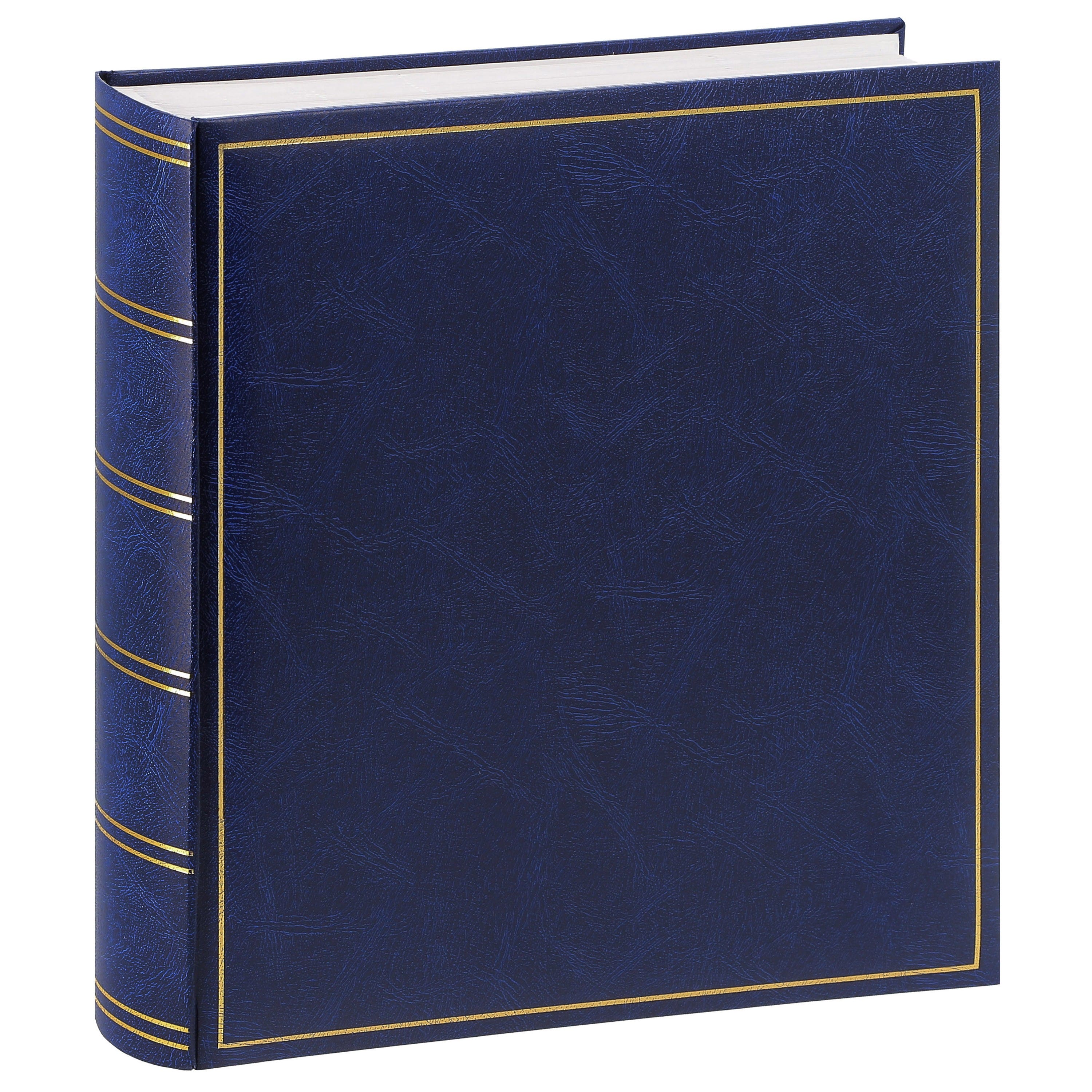 BREPOLS - Album photo traditionnel ELITE - 100 pages blanches + feuillets cristal - 600 photos - Couverture Bleue 32,5x34cm