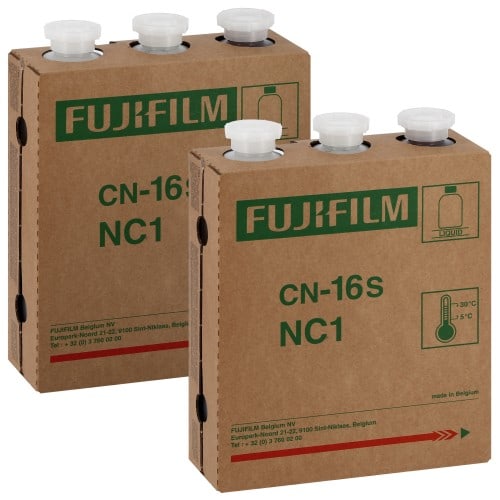 FUJI - Pack entretien CN-16S NC1 - Pack de 2 Cartouches Révélateur (A) + Blanchiment + Fixateur - pour faire 2x200 films (967026)