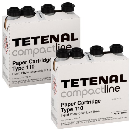 TETENAL - Pack entretien RA-4 PaperBox Type 110 - Pack de 2 Cartouches pour Agfa D-Lab 1 & D-Lab 2 - pour faire 2 x 110m² (103050)