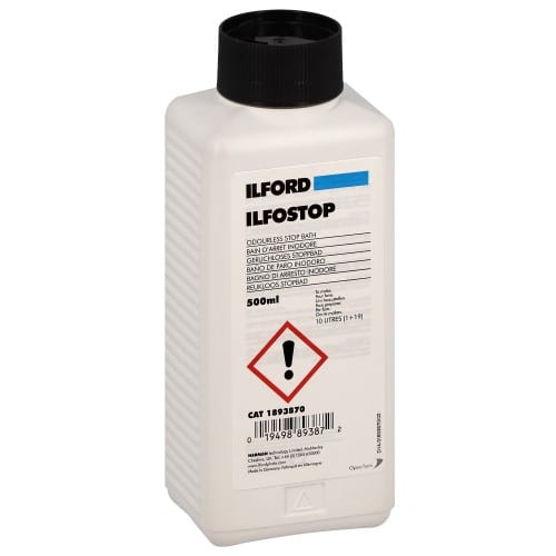 Bain d'arrêt ILFORD Film&Papier liquide - Flacon de 500ml (Pour 10L) 1893870 ILFOSTOP