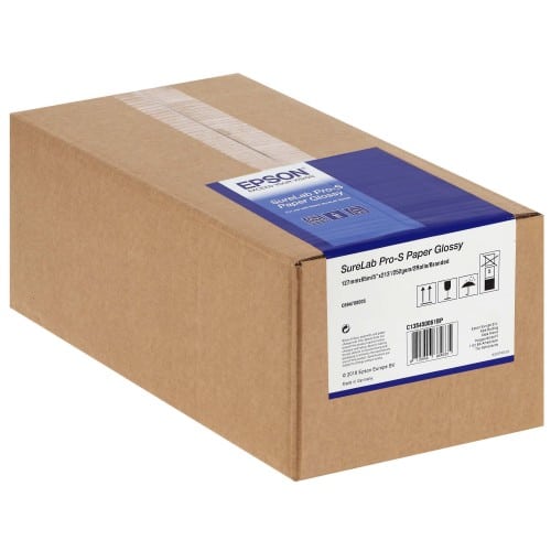 EPSON - Papier jet d'encre SureLab Pro-S brillant 254g pour D7/D700/D800/D1000 - 127mm x 65m - 2 rouleaux - BP marqué au dos