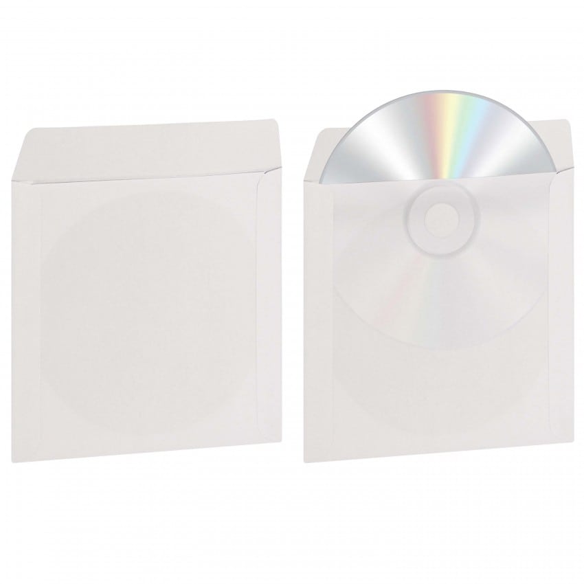 Pochette pour CD et DVD MB TECH avec fenêtre transparente