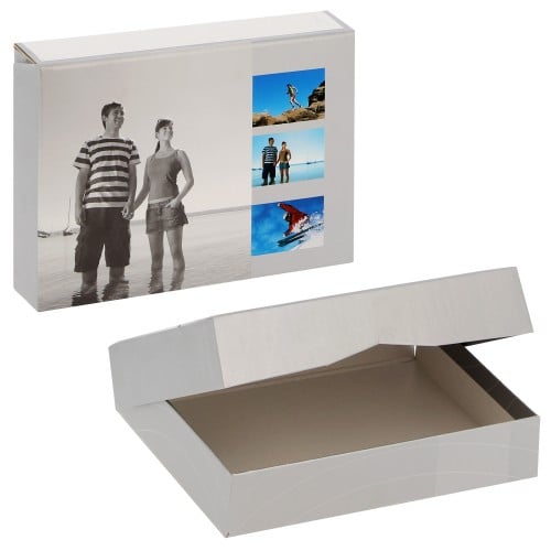 Album Photo Grand Format - Traditionnel + Coffret de Rangement 10x15 11x15