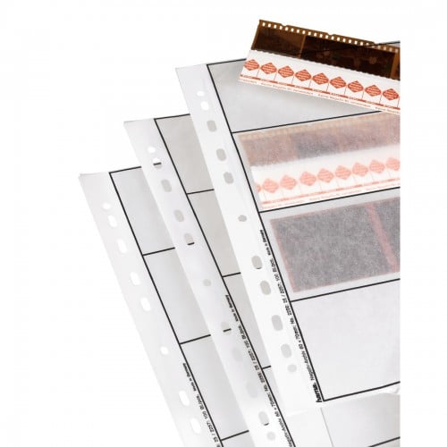 HAMA - Feuillets de classement A4 - en papier cristal (pergamine) pour négatif 120 - 4 bandes de 3 vues 6x6cm - Paquet de 25